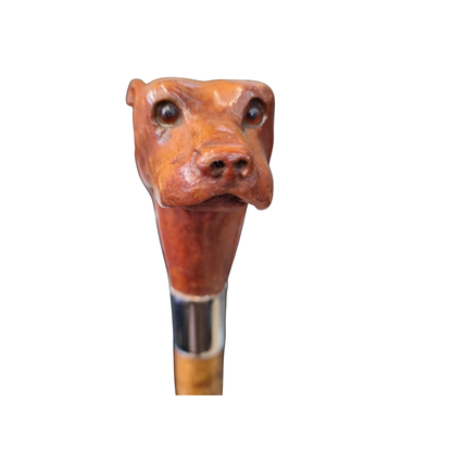 Hand Carved Staffy Style Rambling Staff