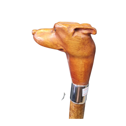 Hand Carved Staffy Style Rambling Staff