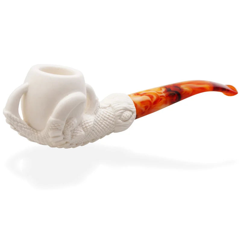 Royal Eagles Claw Hand Carved Turkish Meerschaum Pipe
